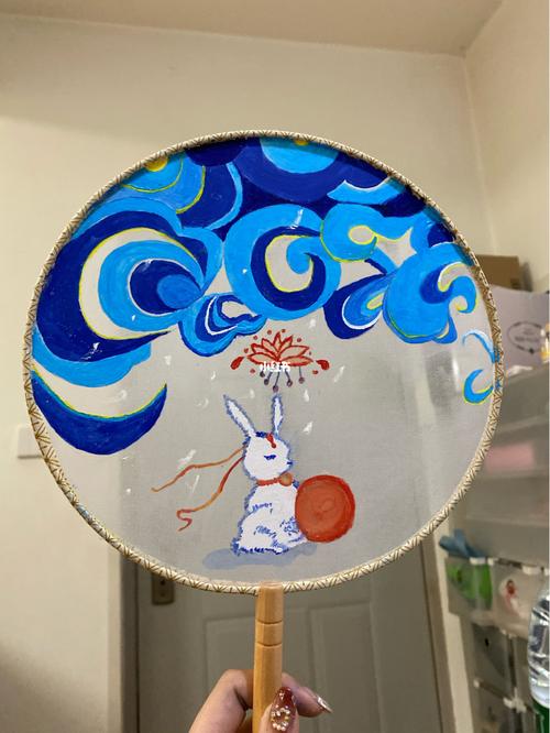 团扇手绘_手绘_手绘团扇_文化_绘画