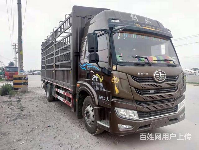 辽阳6.8米二手高栏 国五 解放高栏载货车