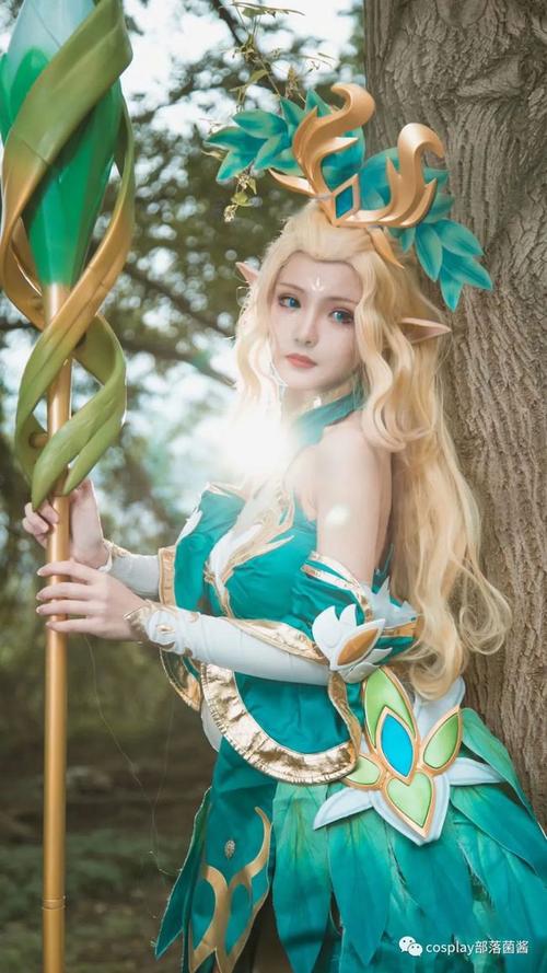 cos王者荣耀王昭君精灵公主cos正片大白鸽奶糖