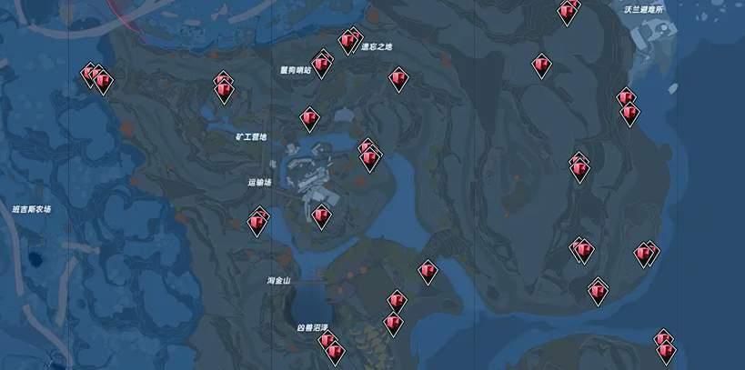 2,分布比较密集的是纳维亚区域,需要少量的话可以去下图位置采集:1