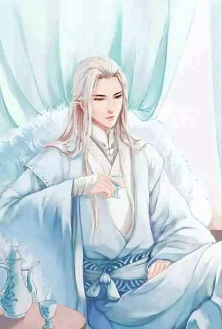 20张白发古风美男图集满头银发真的好迷人美图