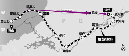 武杭高铁黄山段走北线利大于弊