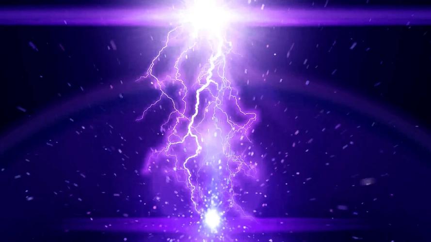 大气震撼闪电火花舞台灯光秀背景