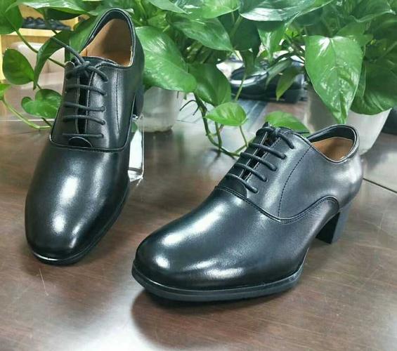 春秋新款头层皮女士工装皮鞋女警单皮鞋w18单