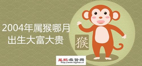 2004年属猴哪月出生好大富大贵
