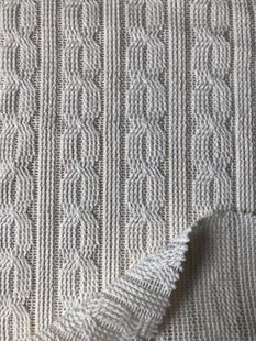 供应针织 经编毛衣面料 经编毛衣麻花面料