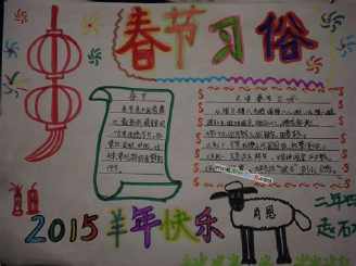 2020年过年的礼仪手抄报 2018手抄报