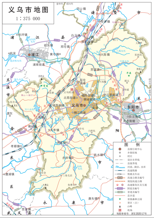 东阳市全要素地图