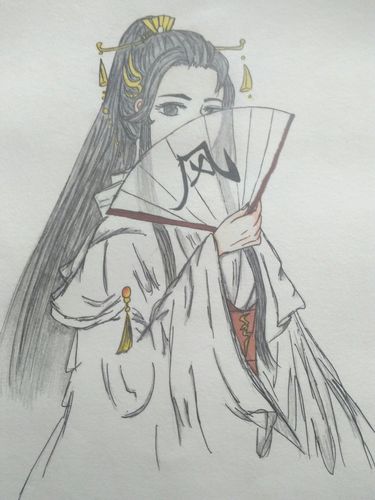 临摹  风师青玄(其实我也知道天官赐福)