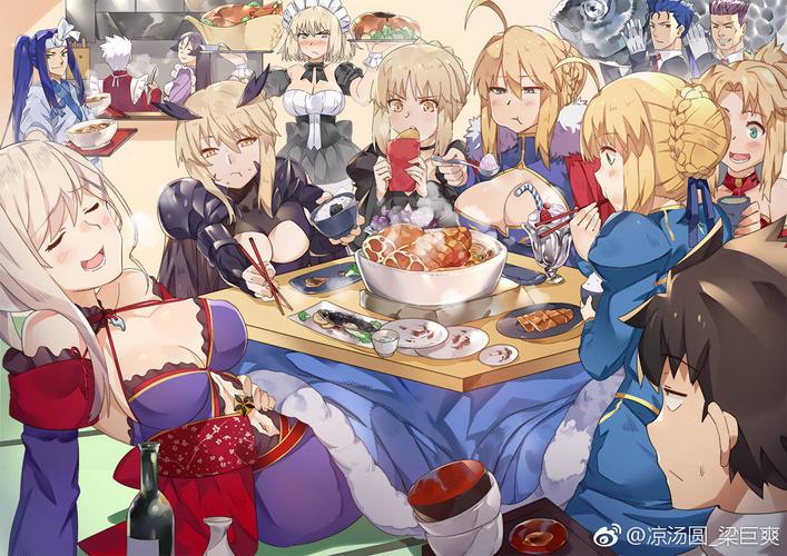 fate fgo fate/grand order saber 阿尔托莉雅 呆毛 宫本武藏 黑枪呆