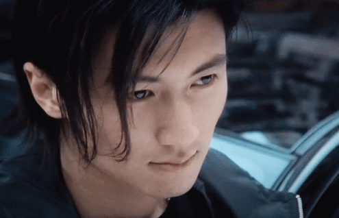 谢霆锋的五官也是精致的,眉骨细长且上扬,眼睛属于典型的桃花眼,似笑