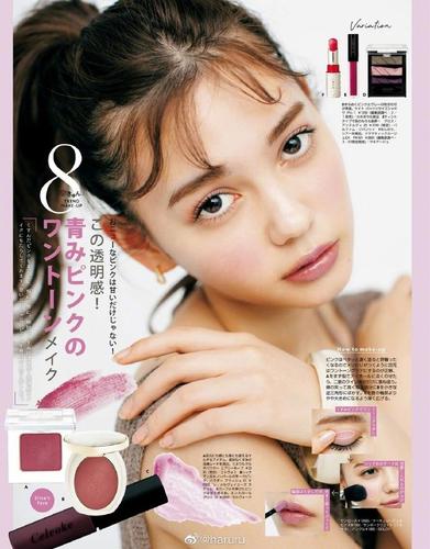 模特爱花,岚莉菜,藤田妮可等登上杂志《vivi》21年3月号,拍摄了一组