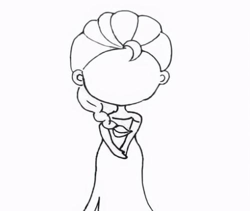 爱莎公主的简笔画画法来了,教给家里的小公主哦