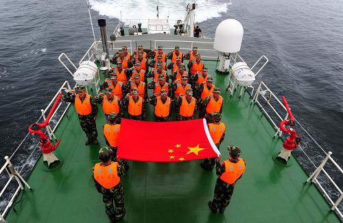 公安部边防海警,农业部中国渔政和海关海上缉私警察四支海上执法队伍