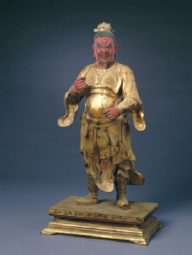 清铜鎏金苟元帅神像