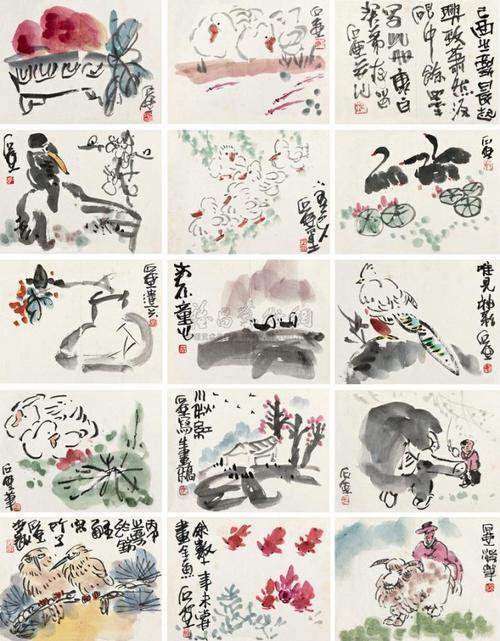 [转载]最具巴蜀画派代表·陈子庄花鸟画作品精选