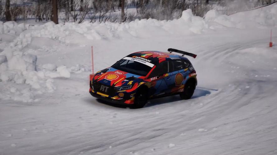 现代 i20 雪地拉力赛车