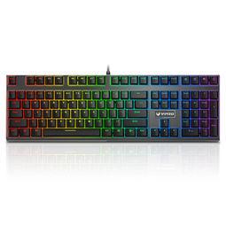 rapoo雷柏v700rgb合金版108键机械键盘