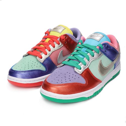 nike dunk low 滑板鞋女鞋彩蛋鸳鸯低帮板鞋耐克运动鞋dn0855-600