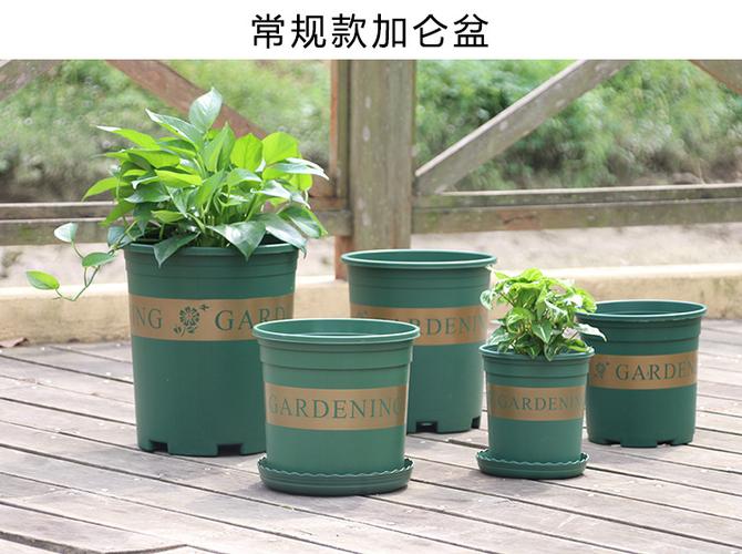 加仑花盆 阳台种花种菜多肉绿萝园艺月季花育苗盆 可定制可配托