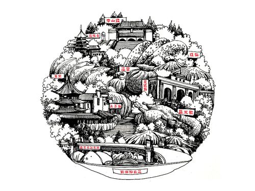 missrain城市印象插画---南京篇