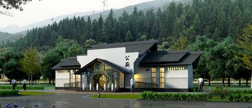 公共建筑[6342] 公厕,中式风格,1层  资料编号:su_model_public