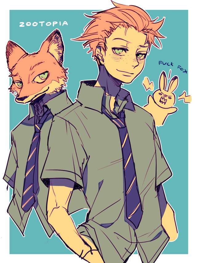 ▼绘师: ▼绘师: ▼绘师:/ 拟人什么的真是超美好的呀,尼克跟朱迪结婚