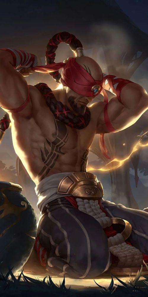 《英雄联盟壁纸》第2期:盲僧王者级手机壁纸,我用双手成就你的梦想