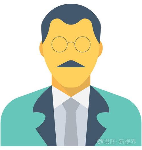 老板的平面矢量图标