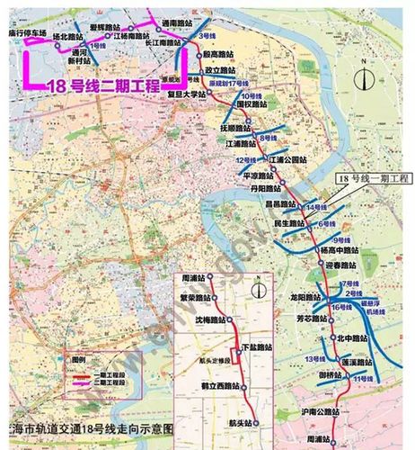 二期将                 宝山轨交规划中比较早实现开通的还有18号线