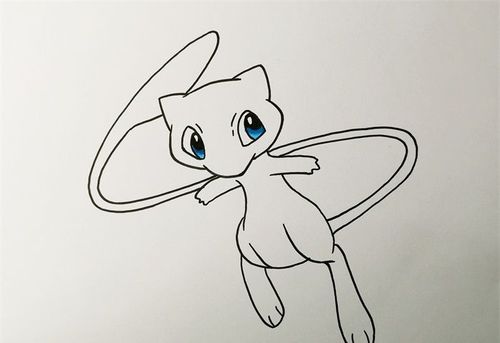 神奇宝贝梦幻怎么画