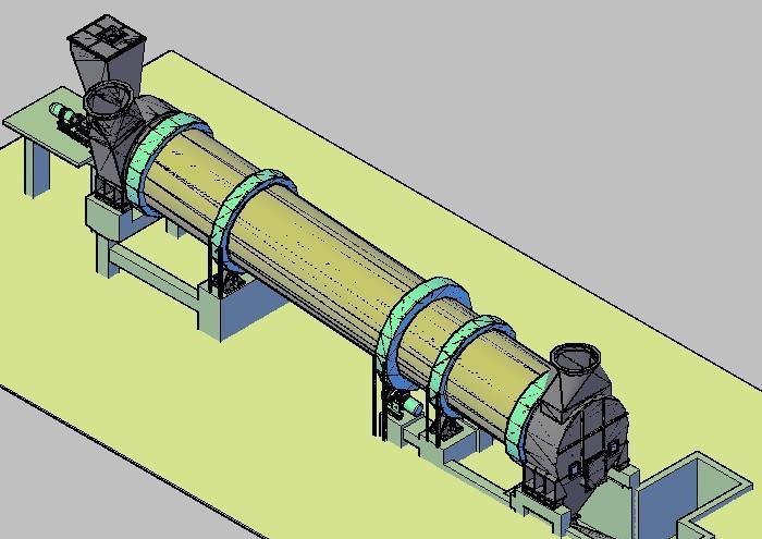 巩义精英新型回转滚筒式烘干机