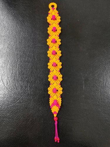 斜卷结手链编法图解