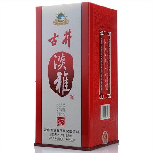 古井贡酒红花淡雅50度450ml