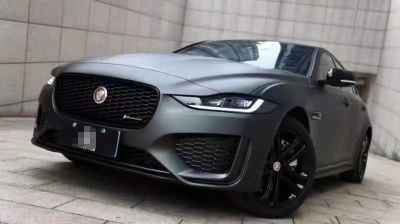 捷豹xel改色神秘绿低调中的小豹子