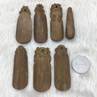 民族风首饰厂家直销印尼马拉ok半沉沉香的挂件吊坠木质工艺品