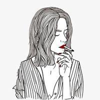 戴墨镜叼烟动漫女头像高冷侧脸【点击鼠标右键下载】