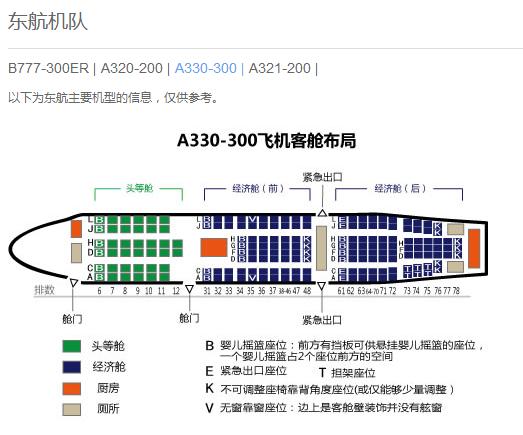 东航大飞机座位分布图mu2855