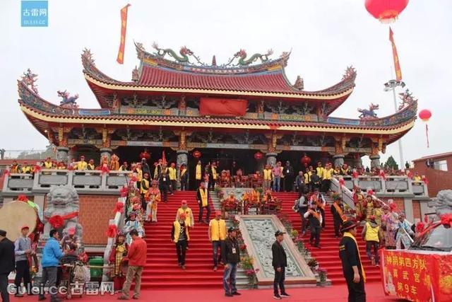 因古雷整岛搬迁潮流,天后宫迁建于新港城民俗文化园庙宇区,2018年岁末