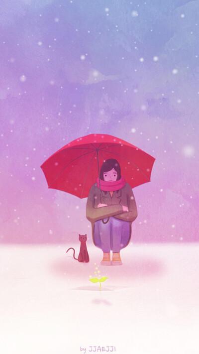 影视 女生 q版 微信 qq 微博 )女孩 韩国唯美插画手绘动漫卡通可爱