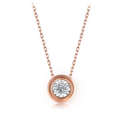 佐卡伊zocai18k金车花片吊坠 钻石女时尚耳饰手链正品珠宝首饰项坠