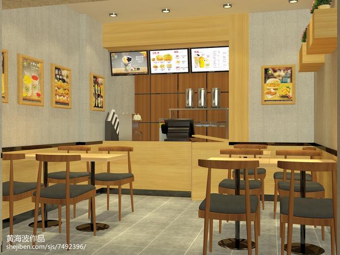 汉堡店餐饮空间30m05设计图片赏析--土巴兔装修效果