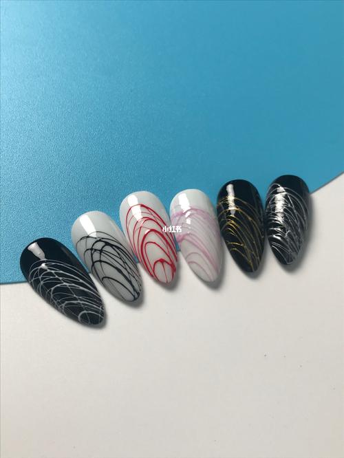 美甲拉丝胶各种造型_美妆_美甲