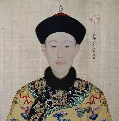 郎世宁《乾隆皇帝像》1736年 美国克利夫兰博物馆
