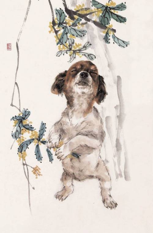 国画/画狗萌萌的开启旺旺旺年的2018年名家教你画狗