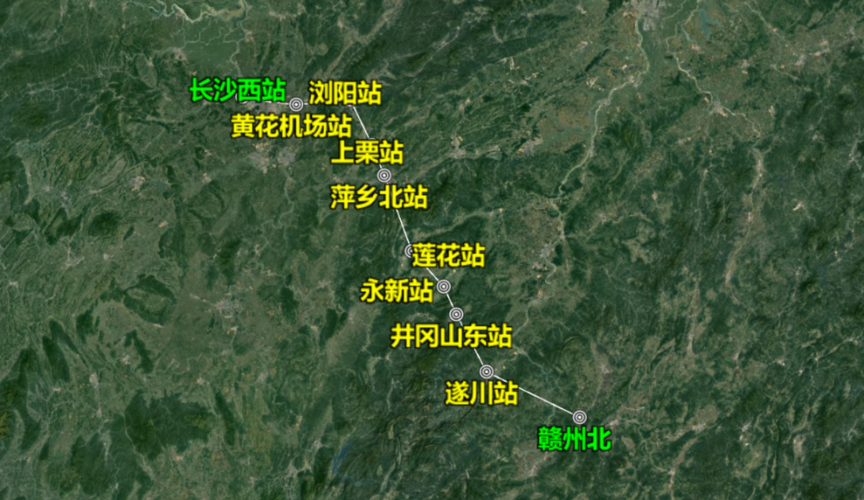 恭喜江西,湖南人,最新消息长赣高铁即将开工,曝光站点