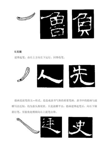 隶书基本写法
