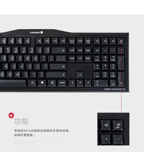 cherry机械键盘德国樱桃官方店mx3.0办公游戏g80-3850红轴包邮