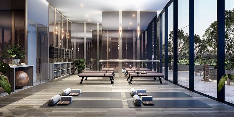 高端「瑜伽馆装修」瑜馆设计装修效果图