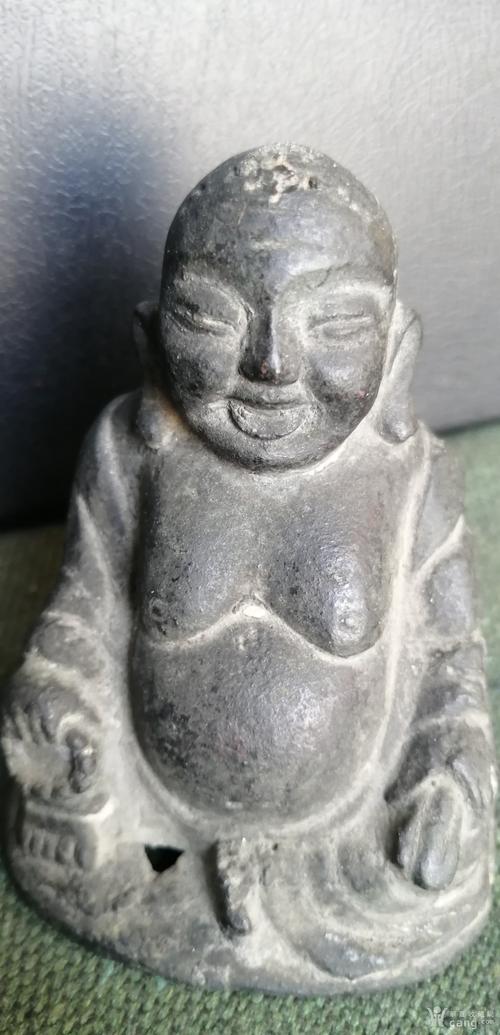 下乡货明代铜弥勒佛
